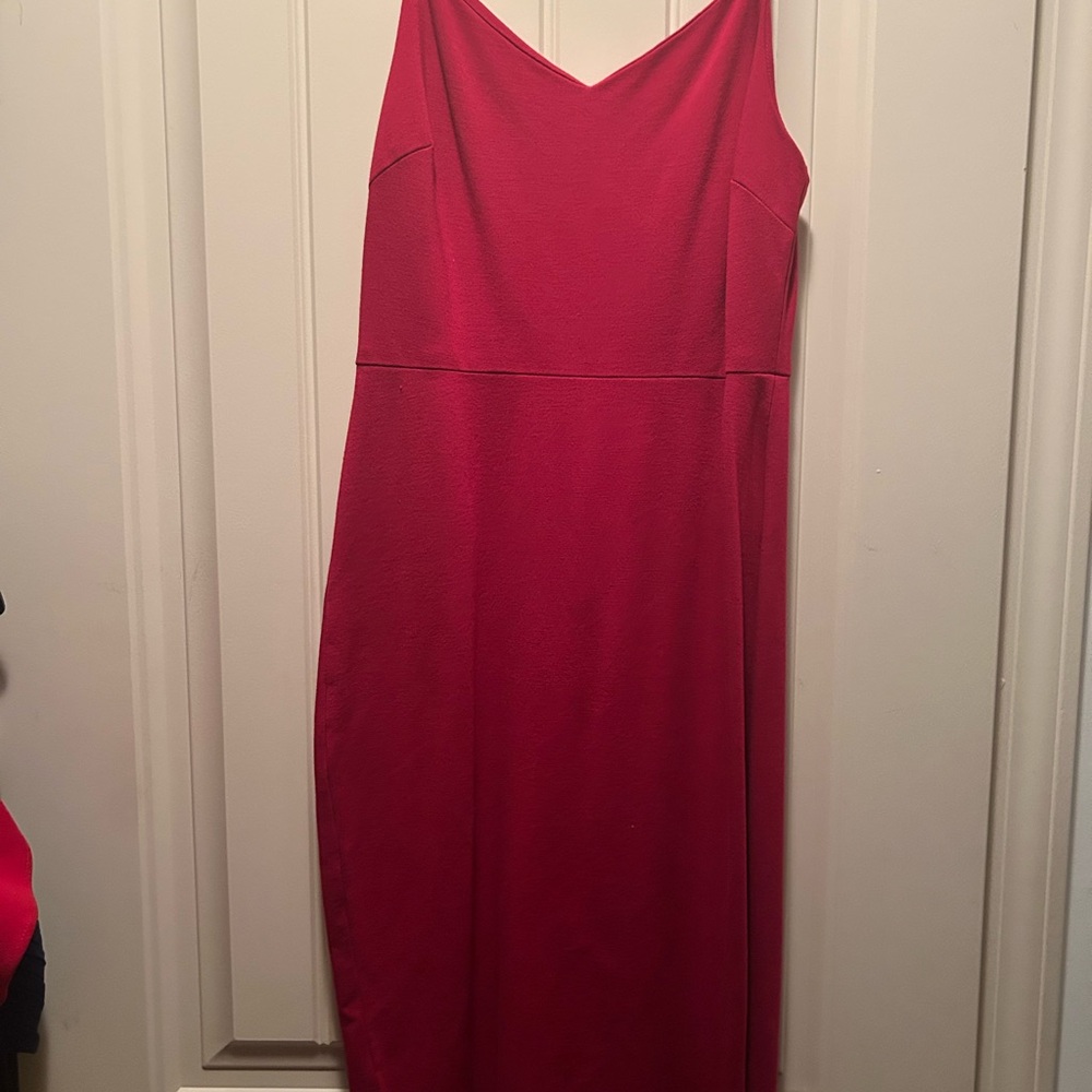 1. State Vibrant Red Midi Dress